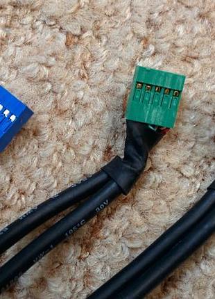 Блок 4хusb + audio+reset+індикація на передню панель корпусу пк 8