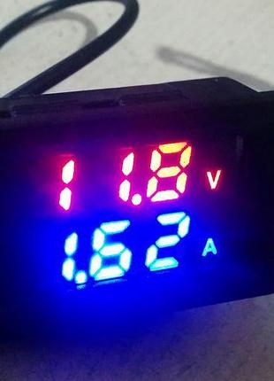 Цифрові ампервольтметри 0-100в 0-10а+ватметр 1000 w+термометр