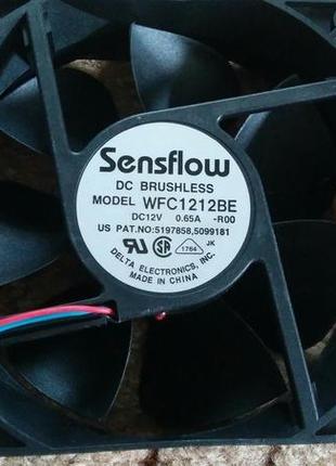 Потужні  вентиляторы120х120х38 мм 12в струм 0.65 а "delta"