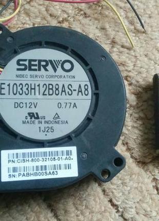 Відцентровий вентилятор "servo" 95х95х32мм 12в 0.8а а (равлик)