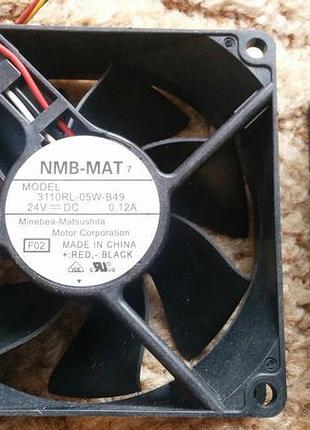 Якісні вентилятори 24в 0.12а 80х80х25 мм "nmb" на підшипниках.