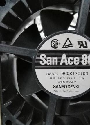 Якісні серверні вентилятори 80х80х38мм 12в 1.1а від "sanyo" .