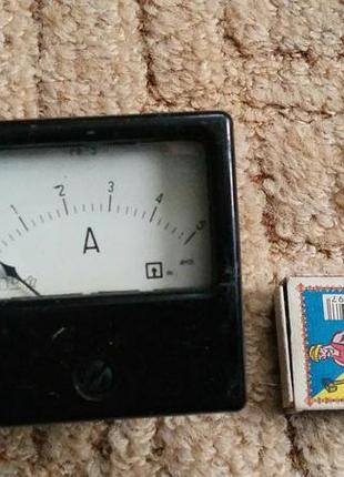 Амперметр 70х70 мм на 5а із шунтом для зарядного або бж. срср