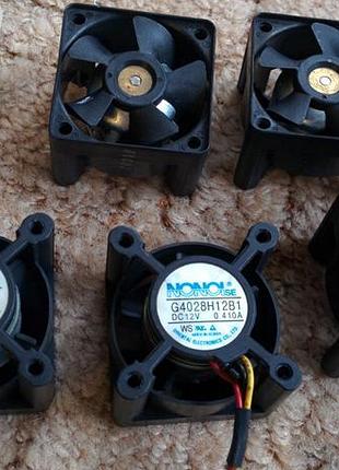 Вентилятори 40х40х28мм 12в 0.41а "nonoise" корея.