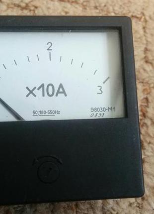 Амперметр змінного струму від 0 до 30а 80х80 мм виробник срср.