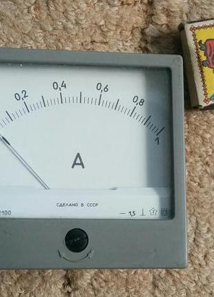 Амперметр постійного струму 0 – 1а для зарядного або бж. срср.