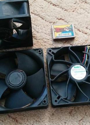 Потужні вентилятори 120х120х38 мм від "nideс" 12в струм 1.65 а 6000 об/хв.