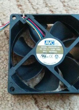 Якісні вентилятори "avc" 92х92х25мм 12в 0.56а 5000 об/хв
