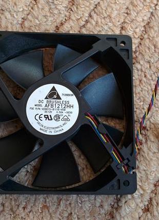 Високоякісний кулер 120х25 від"delta electronics" 12в 0.5 а.