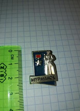 Значок советский ссср pin город мурманск