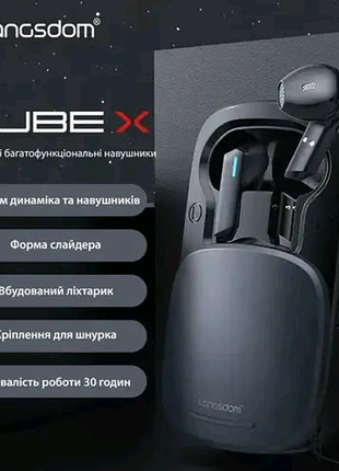 Беспроводные наушники langsdom bluetooth колонка