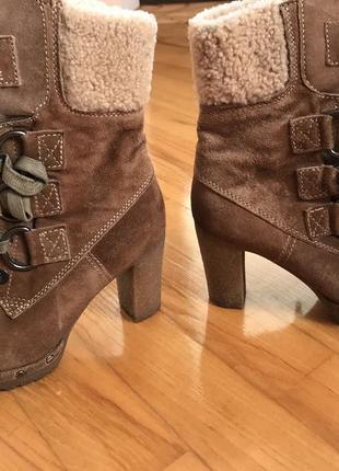 Manas designs italy leather boots, кожаные зимние ботинки1 фото