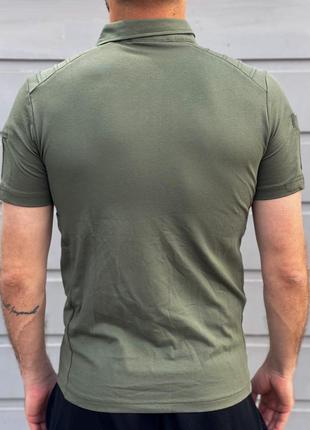 Тактична футболка поло колір оліва, койот6 фото