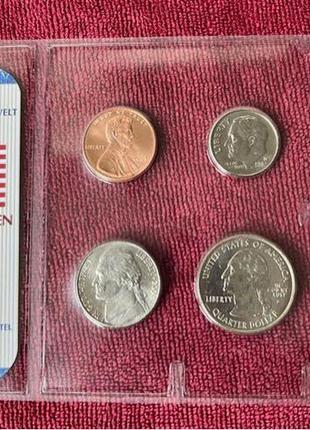 Продам набор 6 монет от 1 цента до 1 доллара. президенты . сша .