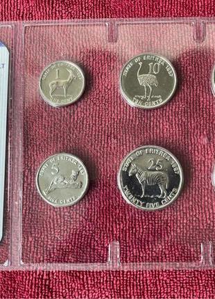Продам набор из 6 монет 1991 г. эритрея .