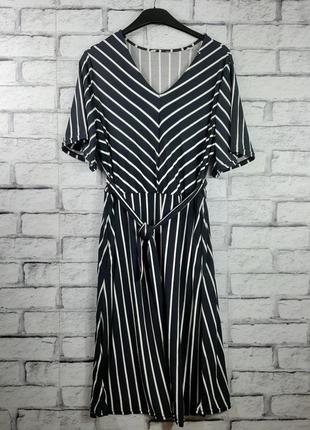 Стильное легкое платье с поясочком от тсм tchibo (чибо), германия, размер укр 46-505 фото