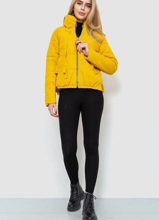 Куртка жіноча демісезонна, колір гірчичний, 131r2622 фото
