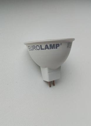 Светодиодная лампа eurolamp 5w 3000k цоколь gu5.3