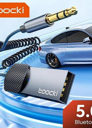 Блютуз для автомобіля toocki bluetooth + aux 3.5 мм