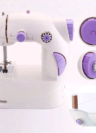 Швейна машинка портативна mini sewing machine fhsm 201 з адапте5 фото