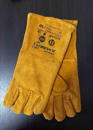 Краги рукавиці для зварювальника2 фото