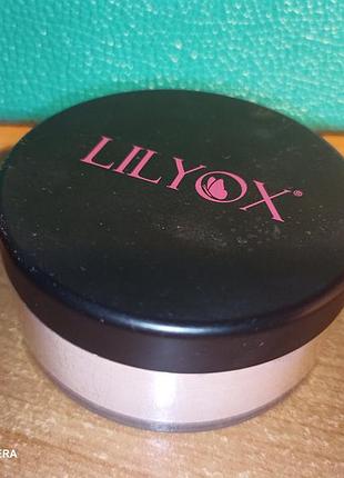Пудра светлая с глитером lilyox
