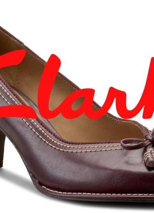 Брендові жіночі нові туфлі clarks bombay lights р. 38 шкіра