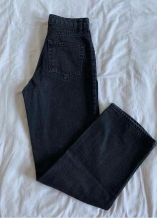 Класичні прямі чорні джинси1 фото