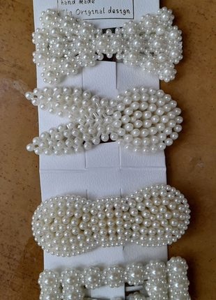 Набір шпильок зі штучними перлами