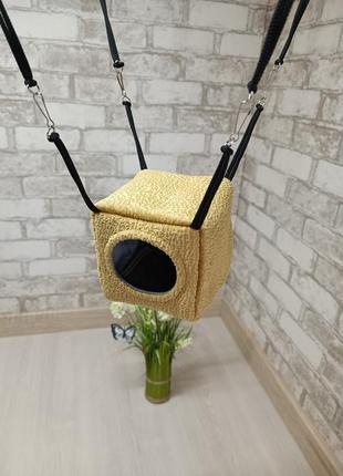 Підвісний будиночок для гризунів, хом'яків, пацюків "квадрат"