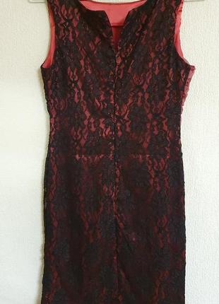 Коктельное платье гипюр винтажное футляр карандаш по фигуре bastet8 фото