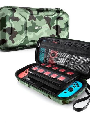 Захисний тканинний чохол кейс mumba для nintendo switch / oled / камуфляж