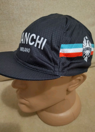 Велокепка bianchi чорна1 фото