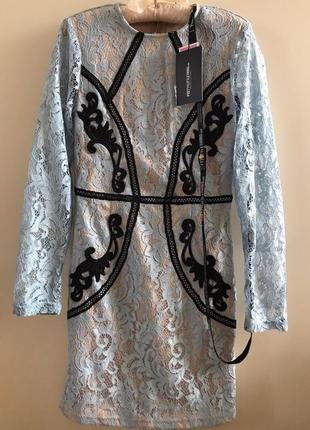Кружевное мини платье, р. 36-38 5