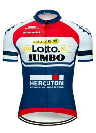 Велофутболка lotto jumbo bianchi