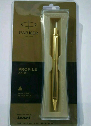 Кулькова ручка parker profile gold