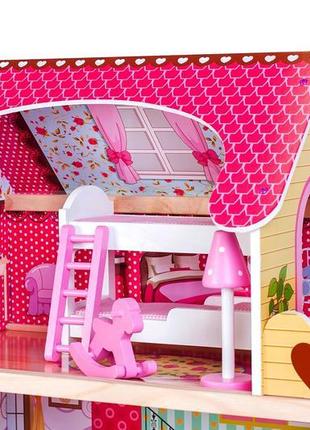 Ляльковий будиночок.ігровий ляльковий будиночок для барбі + мебел5 фото