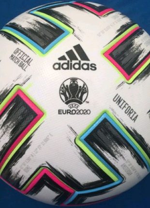 Мяч футбольный adidas uniforia euro 2020 omb fh7362 №5 белый