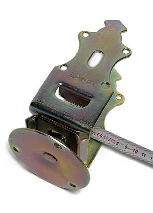 Опора для дерев'яного бруса регульована 80-120 мм, фігурна з п'ятою, сталь 2.5 мм lama (туреччина)4 фото