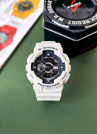 Casio g-shock ga-110 white-black new4 фото