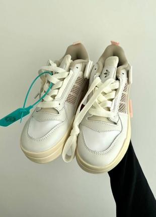 Adidas forum mod low cloud white beige wonder quartz