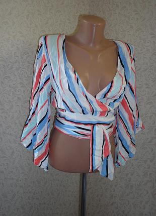 Блуза на запах р.12  (вискоза)