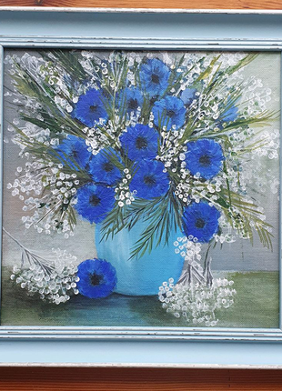 Картина. натюрморт. квіти в вазі.2 фото