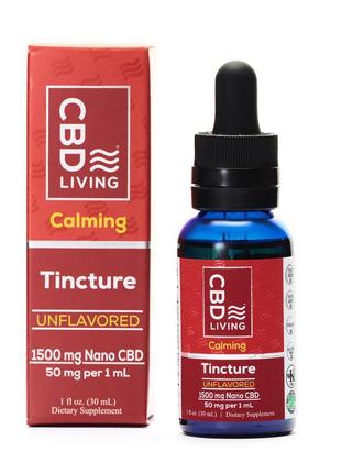 Масло cbd tincture - cbd oil drops 1500 mg cbd living