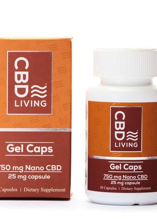 Капсули cbd gel capsules 750 mg cbd living