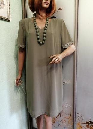 Шифоновое платье, батал