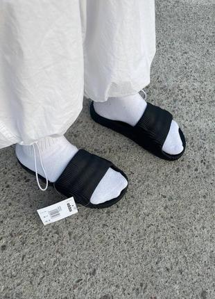 Adidas adilette black slides1 фото