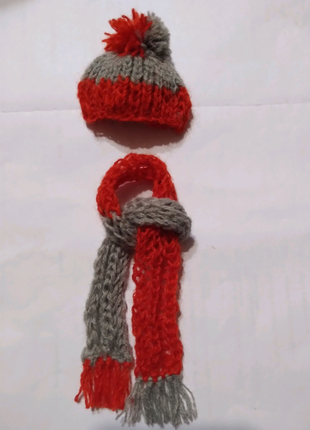 Одяг для барбі - шапочка з довгим шарфиком.10 фото