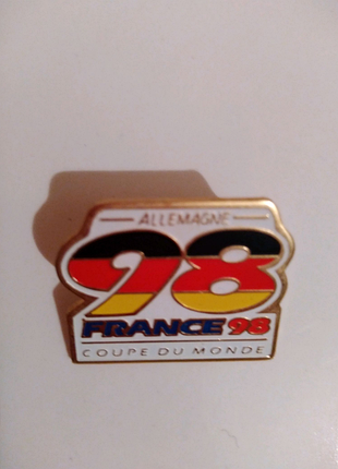 Значок брошка пін вінтажний france 98 з прапором німеччини