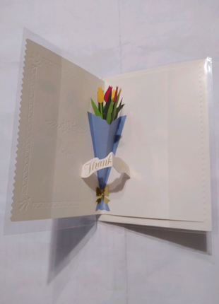 Листівка з конвертом "thank you" 10,3×14,8см імпортна4 фото